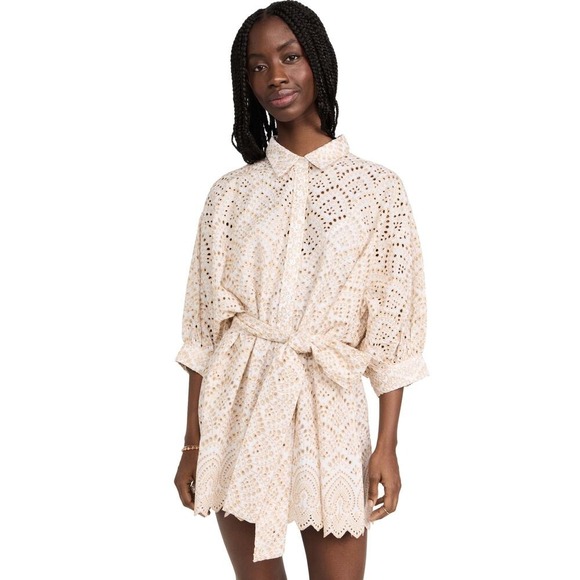 Sundress Dresses & Skirts - Sundress Florine Short Dress Ivory Gold Size M/L NEW